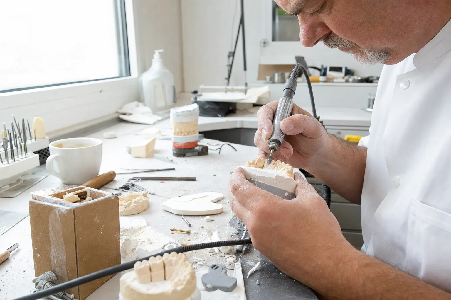 CAD/CAM-Zahntechnik bei der Arbeit